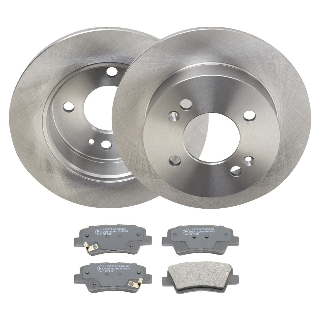 RIDEX 3405B2360: Bromssats, skivbroms Bakaxel, Ø: 234mm, full, Anti-skrik-plåt