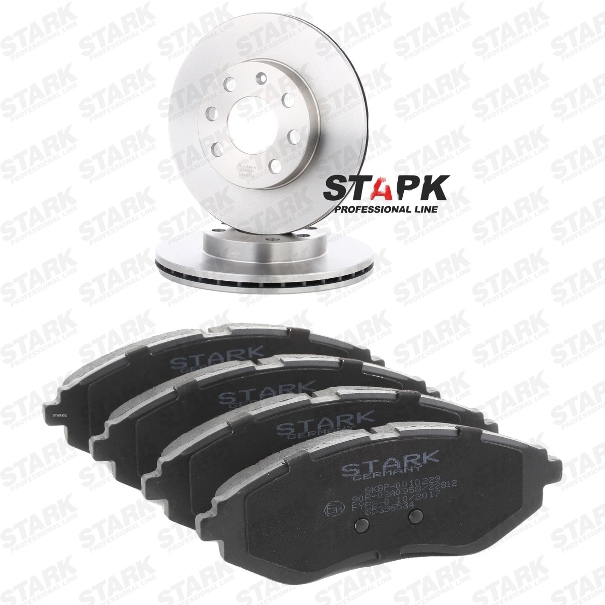 STARK SKBK-10993381: Pidurikomplekt, ketaspidur Esisild, Ø: 236mm, õhutusega