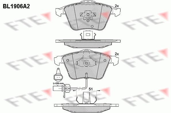 FTE 9010495: Jarrupalat, levyjarru Etuakseli