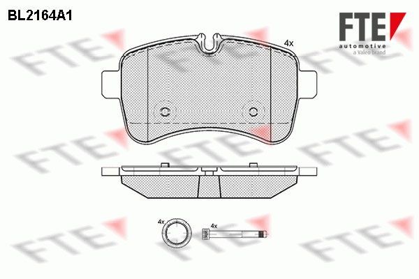 FTE 9010687: Kit pastiglie freni Assale posteriore