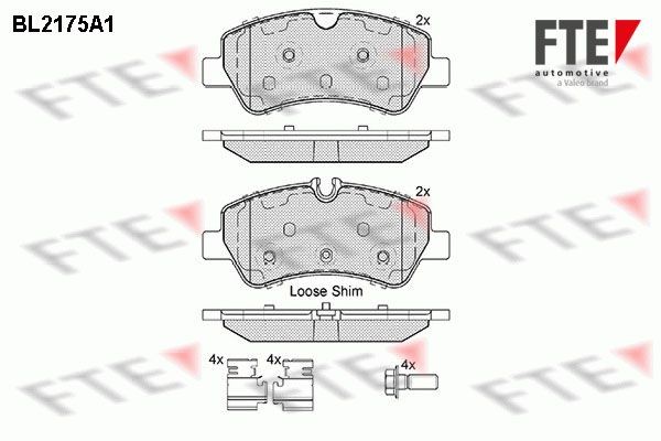 FTE 9010693: Plaquettes de frein Essieu arrière