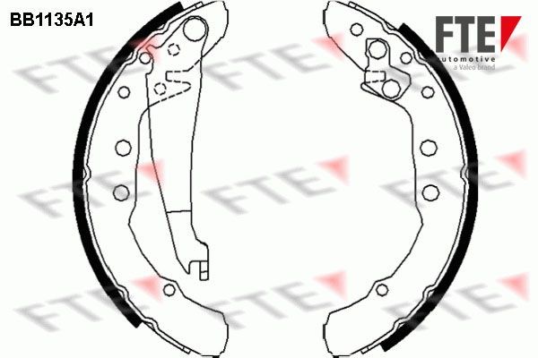 FTE 9100023: Set saboti frana puntea spate