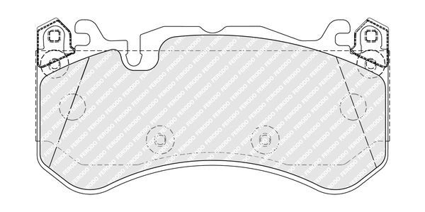 FERODO FDB5381: Brzdové platničky PREMIER ECO FRICTION bez prislusenstva