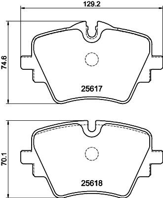MINTEX MDB4327: Piduriklotsid koos pidurisadula kruvidega