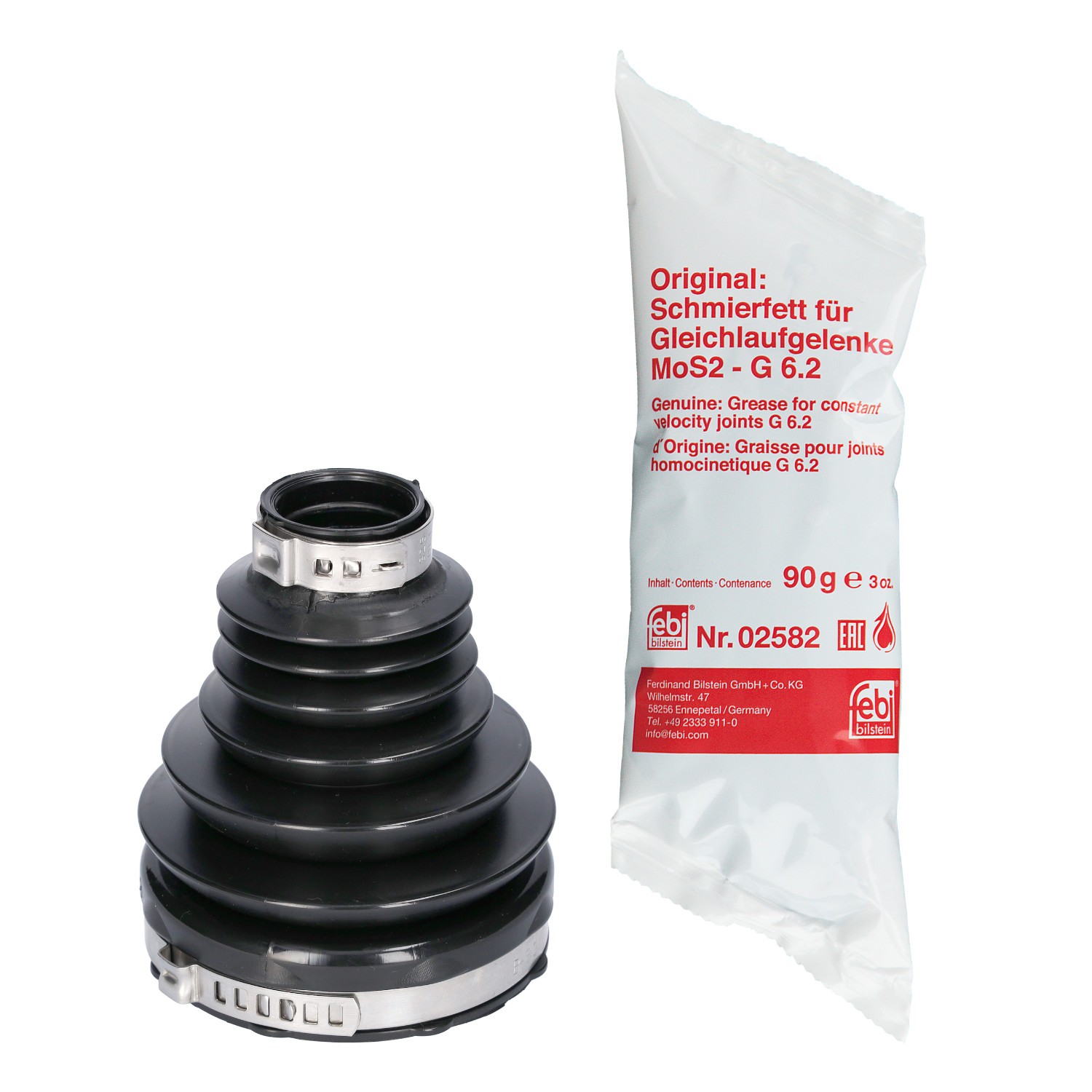 FEBI BILSTEIN 181601: Ansamblu burduf, articulatie planetara spre cutia de viteze, Axa fata dreapta, Polyester-Elastomere termoplastic