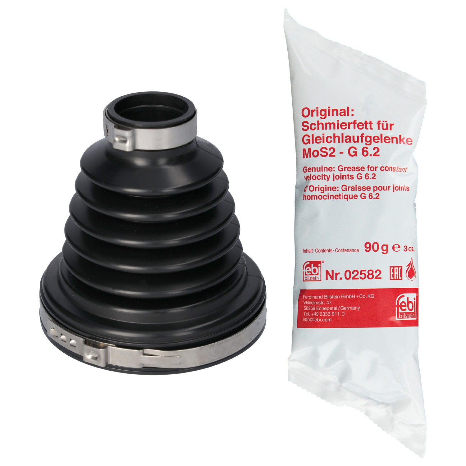 FEBI BILSTEIN 181804: Kaitsekummikomplekt, veovõll kastipoolselt, Esisild, termoplastilised polüester-elastomeerid