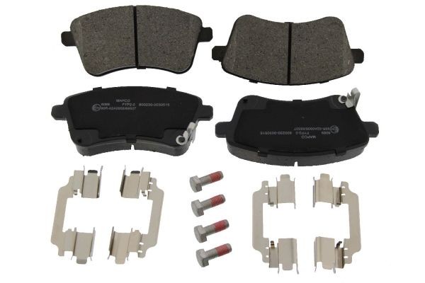 MAPCO 6089: Kit pastiglie freni Assale anteriore, con accessori