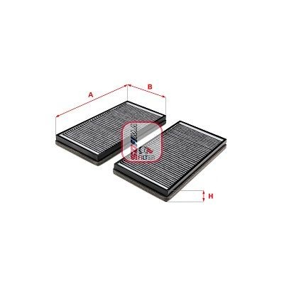 SOFIMA S 4446 CA: Salono filtras filtro įdėklas