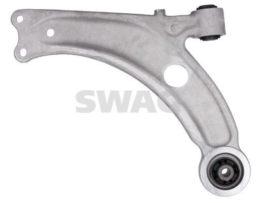 SWAG 33 10 8833: Bras de suspension Essieu avant gauche, inférieur, Aluminium, avec paliers en caoutchouc, sans rotule de suspension