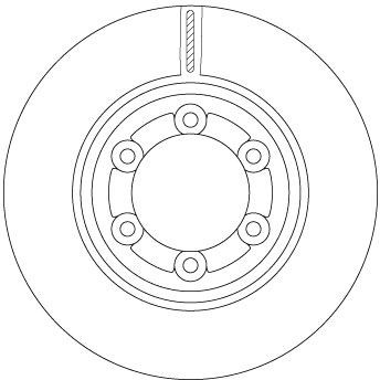 TRW DF6984: Piduriketas Ø: 280mm, õhutusega, Ø: 280mm, värvitud