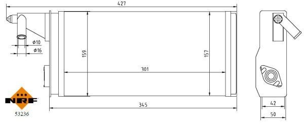 NRF 53236A: Soojusvaheti, salongiküte