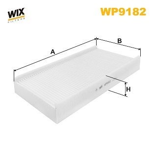 WIX FILTERS WP9182: Filter, salongiõhk Partikkelfilter