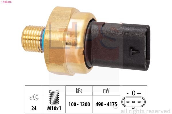 EPS 1.980.018: Sensor, oljetryck Made in Italy - OE Equivalent