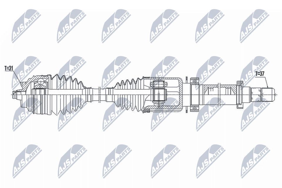 NTY NPW-BM-172: Planetara Axa fata dreapta, 895mm