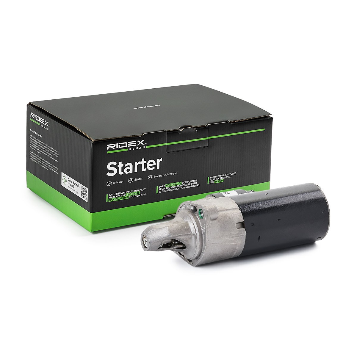 RIDEX REMAN 2S0255R: Starter 1,6kW