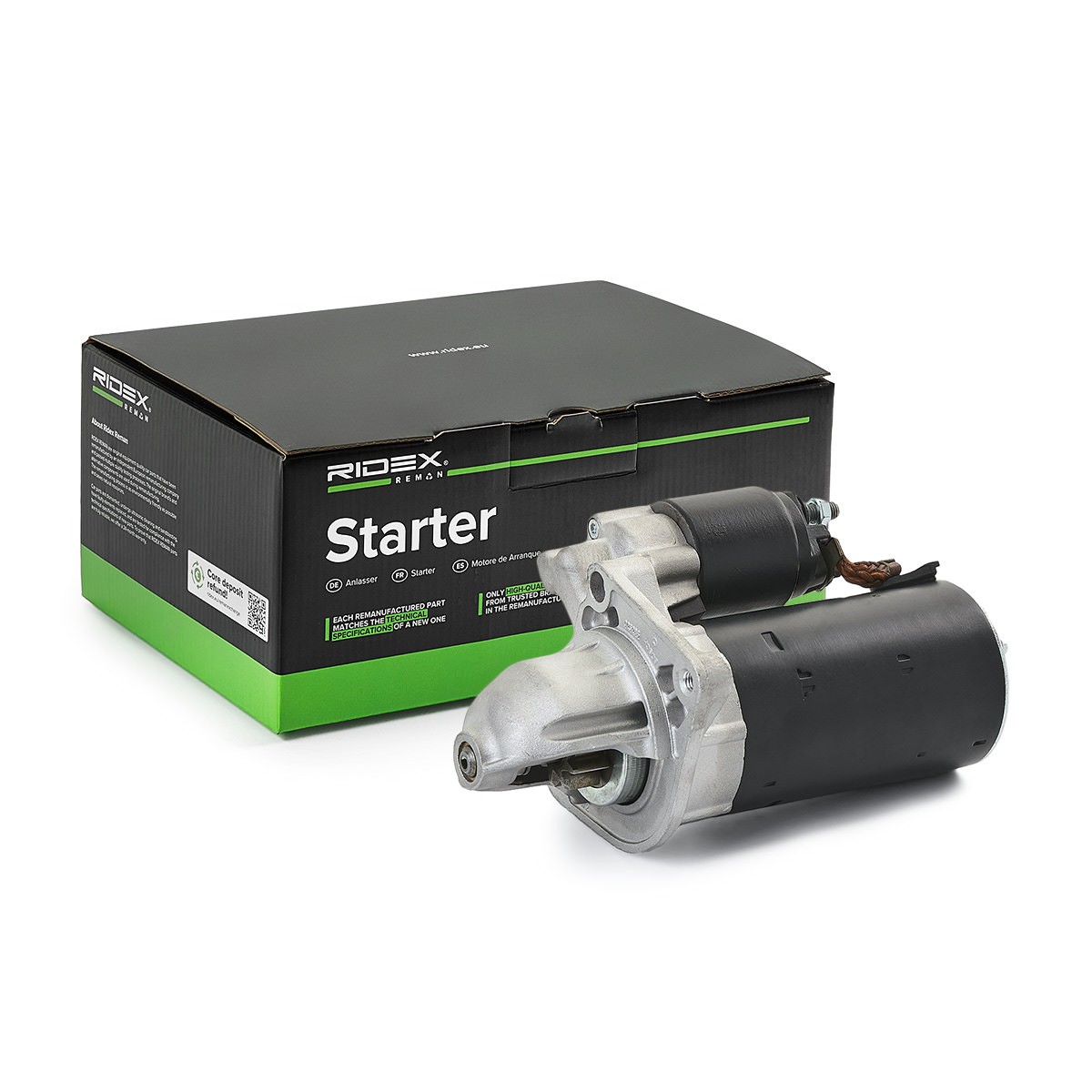 RIDEX REMAN 2S0291R: Startmotor 2,50kW