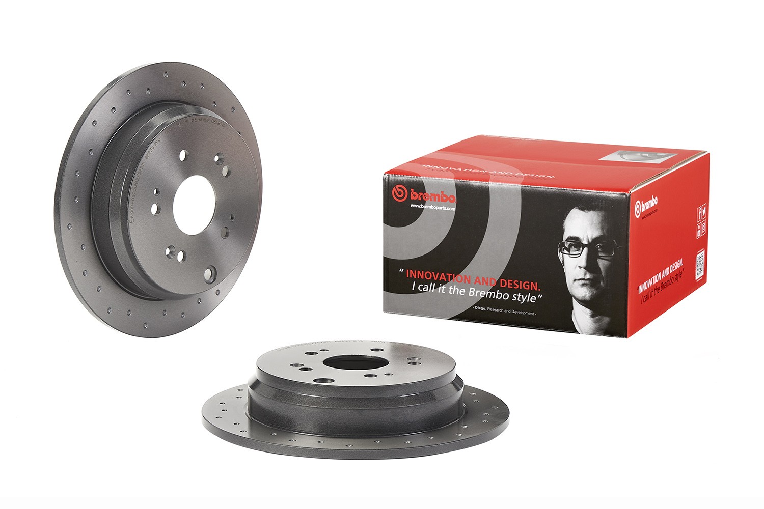 BREMBO 08.A871.1X: Bremžu diski XTRA LINE - Xtra Ø: 302mm, pilnīgi, ar urbumiem, Ø: 302mm, pārklāts, ar skrūvēm