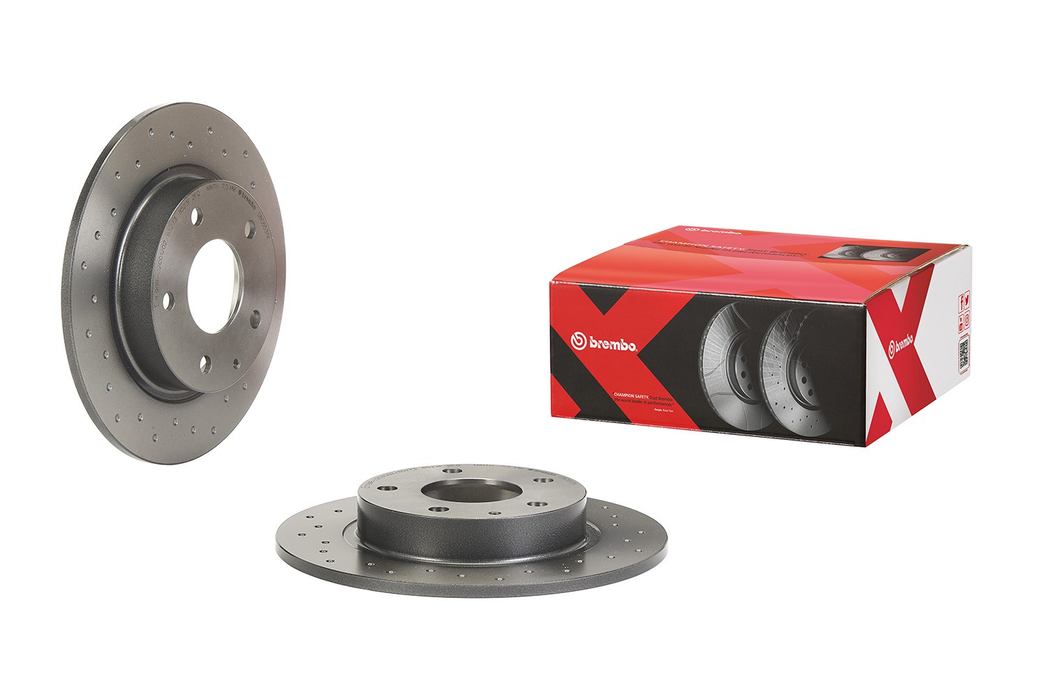 BREMBO 08.C653.1X: Disque de frein XTRA LINE - Xtra Ø: 265mm, plein, perforé, Ø: 265mm, revêtu