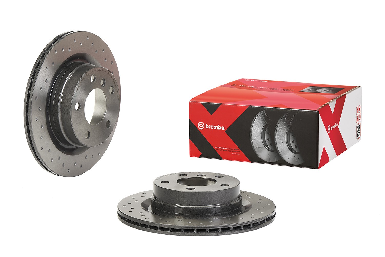 BREMBO 09.9793.2X: Piduriketas XTRA LINE - Xtra Ø: 300mm, augustatud/sise, Ø: 300mm, kaetud, koos kruvidega