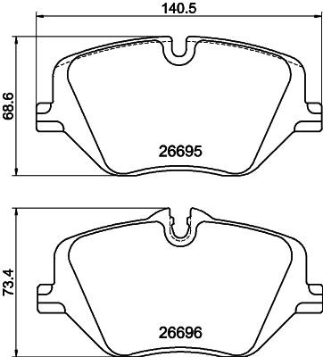 MINTEX MDB3528: Kit pastiglie freni con accessori, con bulloni pinza freno