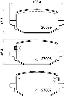 MINTEX MDB3552: Piduriklotsid koos pidurisadula kruvidega
