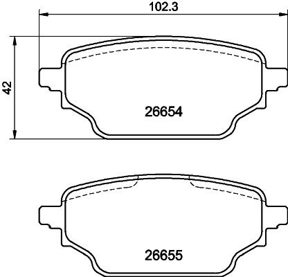 MINTEX MDB4321: Piduriklotsid koos pidurisadula kruvidega