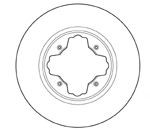 MAPCO 15522: Piduriketas Esisild, Ø: 282mm, õhutusega, Ø: 282mm