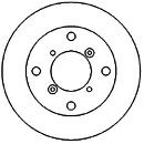 MAPCO 15596: Disc de frână puntea spate, Ř: 240mm, plin, Ř: 240mm