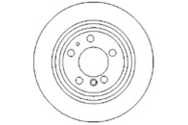 MAPCO 15661: Disc de frână puntea spate, Ř: 300mm, plin, Ř: 300mm
