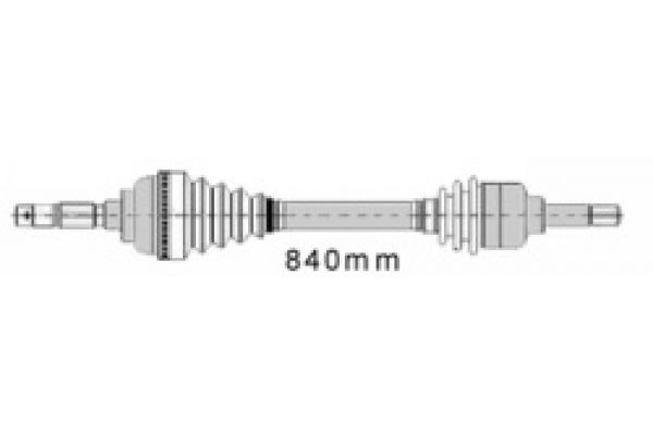 MAPCO 16348: Veovõll esisild paremal, 840mm