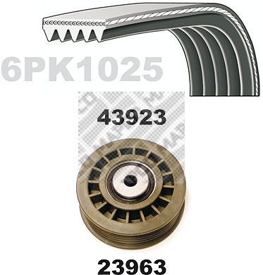MAPCO 23923: Soonrihmakomplekt
