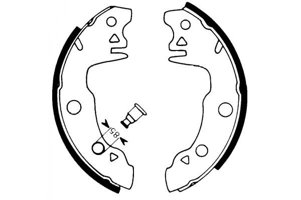 MAPCO 8118: Piduriklotside komplekt Tagasild