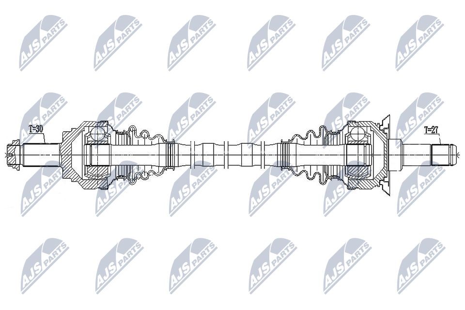 NTY NPW-BM-191: Veovõll Tagasild paremal, 825mm