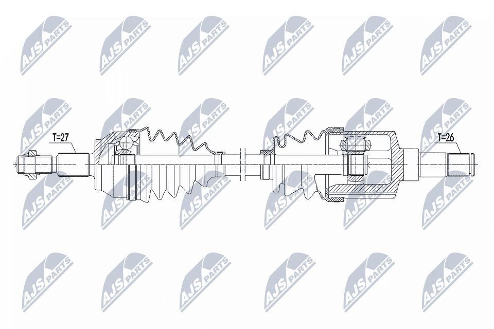 NTY NPW-FR-147: Veovõll esisild vasakul, 647mm