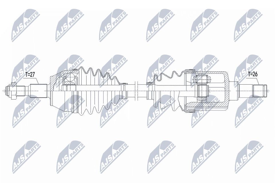 NTY NPW-FR-151: Veovõll esisild vasakul, 648mm