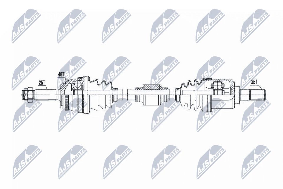 NTY NPW-HY-605: Veovõll esisild paremal, 923mm