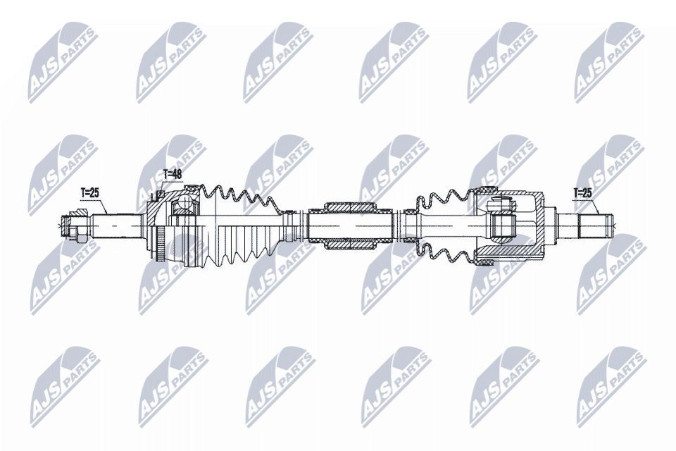 NTY NPW-KA-382: Veovõll esisild paremal, 927mm