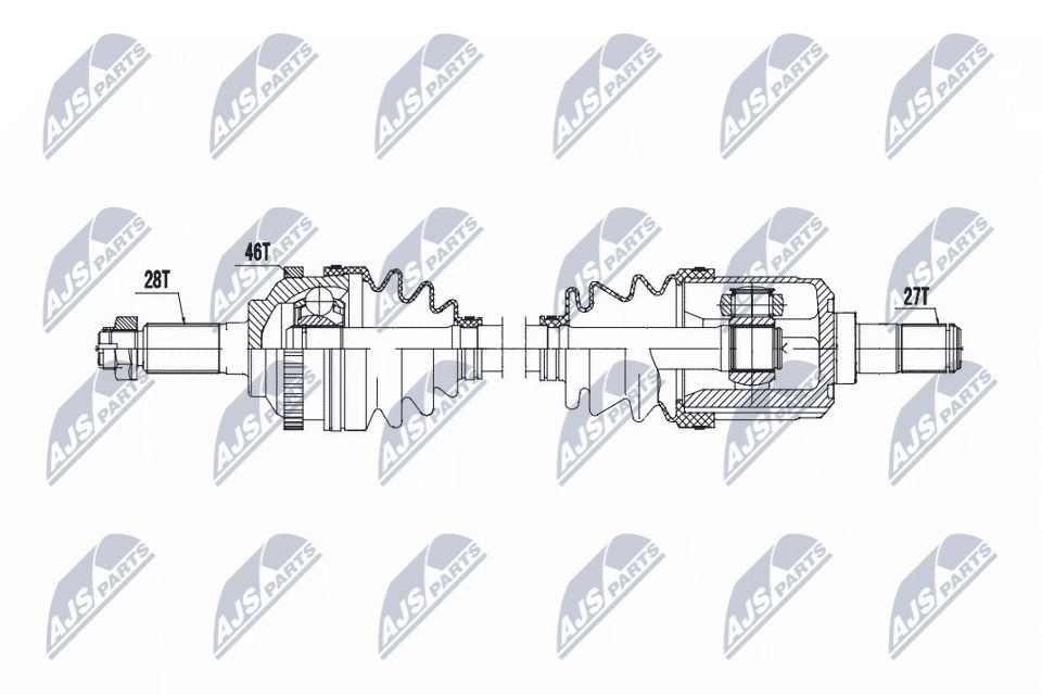 NTY NPW-KA-388: Veovõll esisild paremal, 910mm