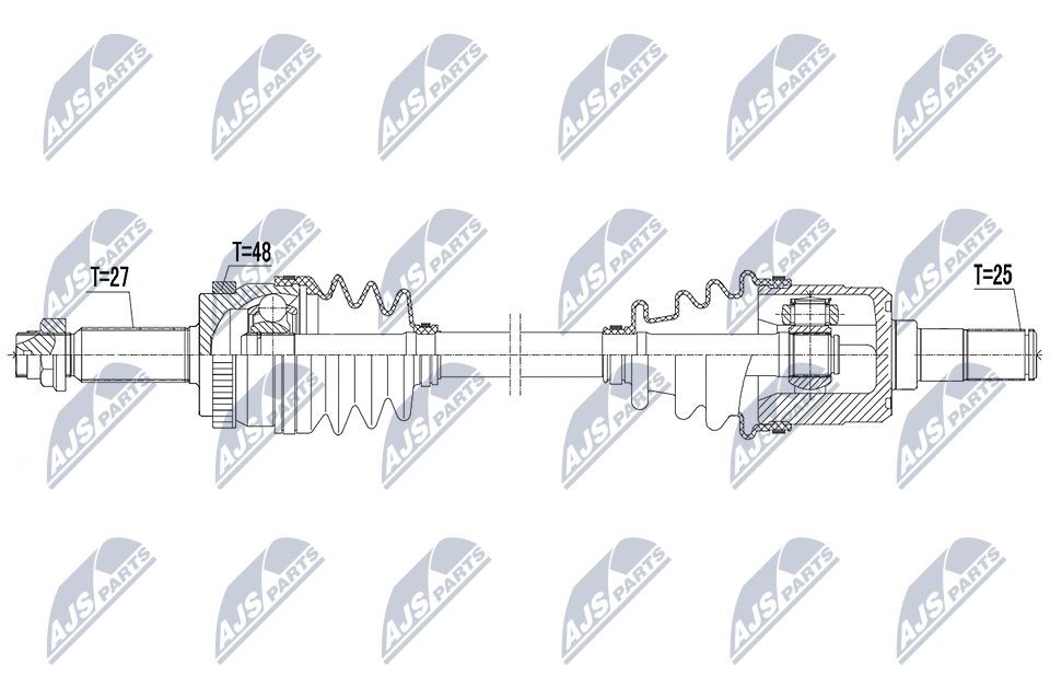 NTY NPW-KA-392: Veovõll Tagasild paremal, 817mm