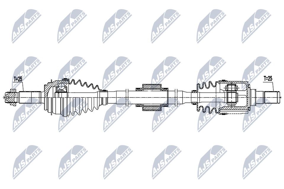 NTY NPW-KA-398: Veovõll esisild paremal, 835mm