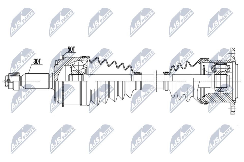 NTY NPW-MS-081: Veovõll esisild paremal, 526mm