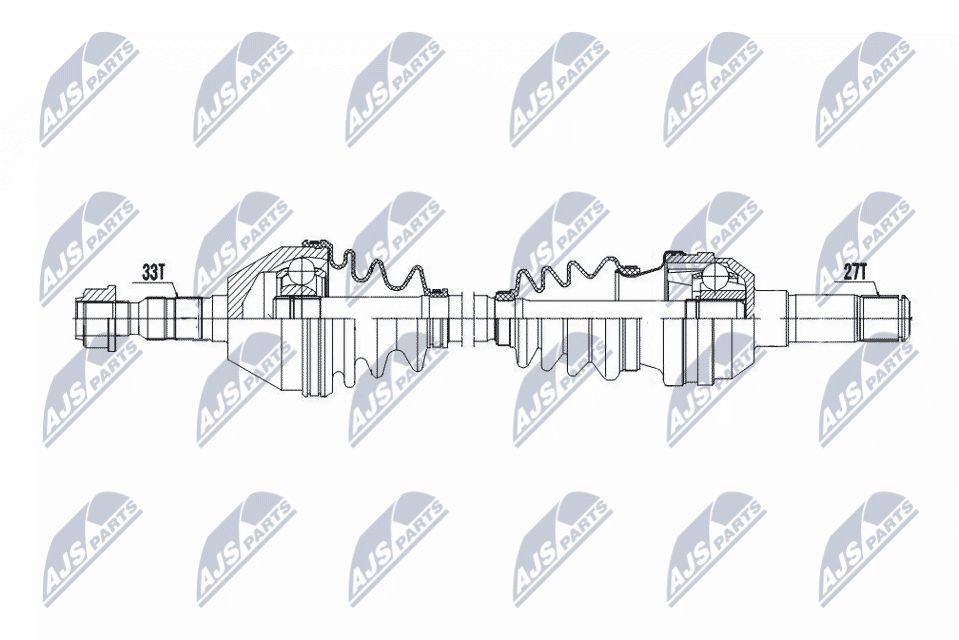 NTY NPW-PL-139: Veovõll esisild paremal, 575mm