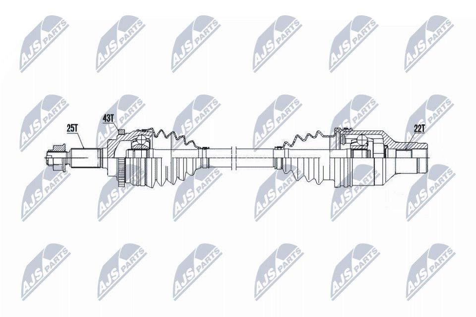 NTY NPW-SU-052: Veovõll esisild paremal, 635mm