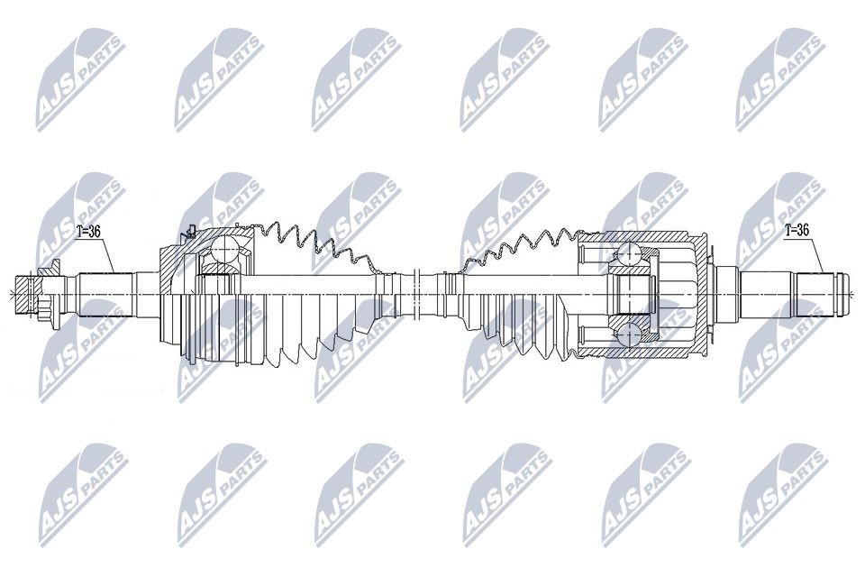 NTY NPW-TY-181: Drivaxel