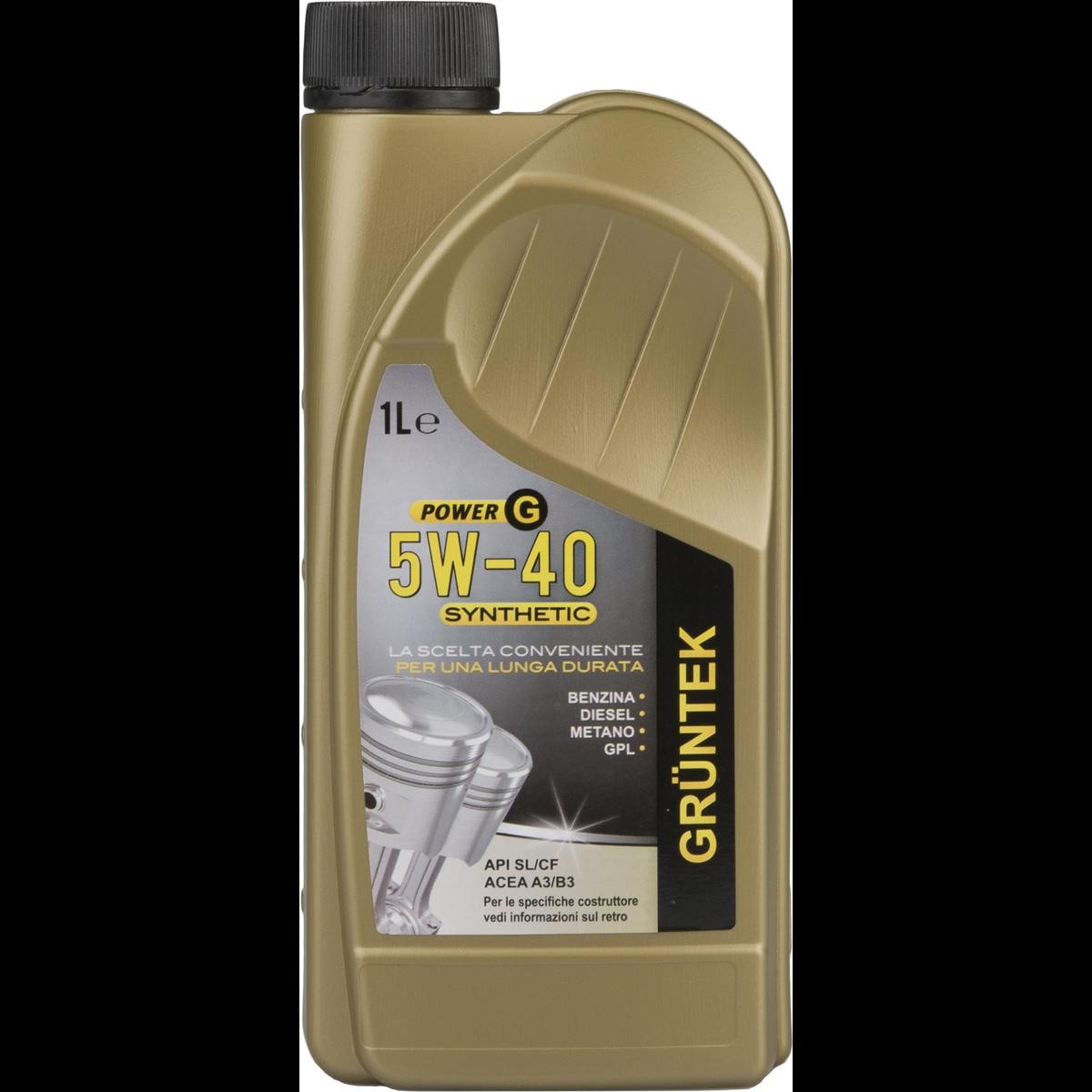 GRUNTEK 8870: Mootoriõli 1l, 5W-40 Synthetic
