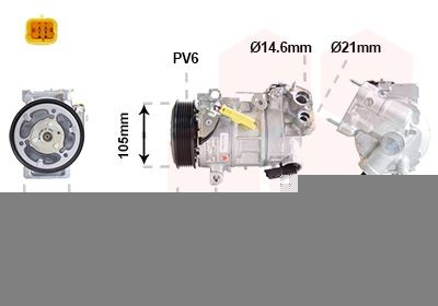 VAN WEZEL 0901K703: Compressore aria condizionata