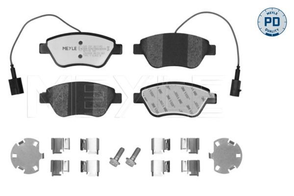 MEYLE 025 237 0617/PD: Piduriklotsid MEYLE-PD: Advanced performance and design. Esisild, koos kokkusurumisvastase plekiga