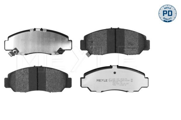 MEYLE 025 237 2916/PD: Piduriklotsid MEYLE-PD: Advanced performance and design. Esisild, koos kokkusurumisvastase plekiga