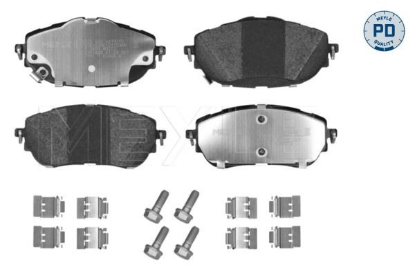MEYLE 025 256 9819/PD: Piduriklotsid MEYLE-PD: Advanced performance and design. Esisild, koos kokkusurumisvastase plekiga