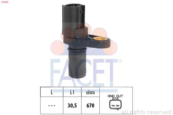 FACET 9.0635: Andur, pöörded Made in Italy - OE Equivalent